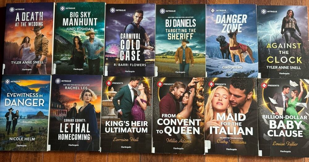 Harlequin Intrigue Lot Of 12 Books Presents Passion Paperback Romance Suspense